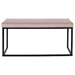 Acheter The Home Deco Factory Banc en métal assise en velours Giulia rose poudré.