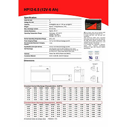 Batterie pour Système d'Alimentation Sans Interruption Riello BAT 12-6.5