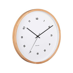 Karlsson Horloge murale en bois Modesta blanc.