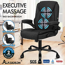 ALFORDSON Chaise de Bureau de Massage Siège de Jeu Pour Ordinateur de Direction