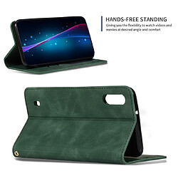 Acheter Wewoo Housse Coque Etui en cuir avec rabat horizontal magnétique Business Skin Feel pour Galaxy M10 vert armée