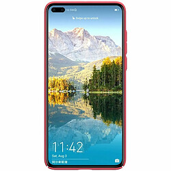 Alive Records Nillkin Super Frosted Shield - Coque pour Huawei P40 (Rouge Vif)