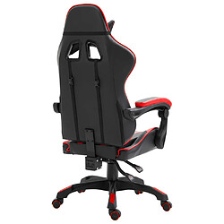 Avis vidaXL Chaise de jeu Rouge Similicuir