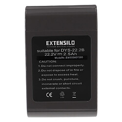 Vhbw EXTENSILO Batterie remplacement pour Dyson 917083-07, 965557-03, Type-B pour aspirateur, robot électroménager - Type B (2500mAh, 22,2V, Li-ion)