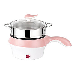 Cuisinière électrique Multifonction Gril Hot Pot Pour Dortoir Riz Oeuf Bouilli Rose 1.8L pas cher