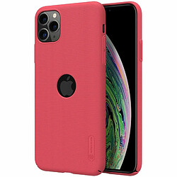 Alive Records Nillkin Super Frosted Shield - Coque pour Apple iPhone 11 Pro avec Logo Cut (Rouge Vif)