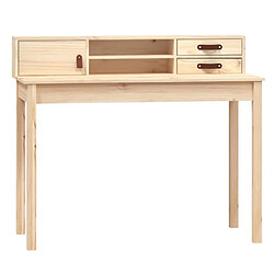 Maison Chic Bureau,Table de travail pour chambre 110x50x93 cm Bois massif de pin -GKD46448