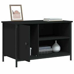 Acheter Maison Chic Meuble TV scandinave - Banc TV pour salon Noir 80x40x50 cm Bois d'ingénierie -MN62912