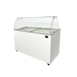 Avis Vitrine à Glace 10 x 5 litres Tenerife Blanche - Combisteel