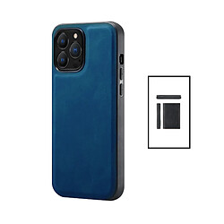 Phonecare - MagneticLeather + Carteira - Apple iPhone 14 Pro Max - Bleu