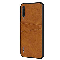 Avis Coque en TPU + PU rigide stylé marron pour votre Xiaomi Mi CC9e/Mi A3