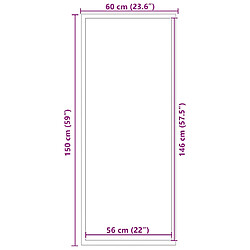 vidaXL Paillasson anthracite 60x150 cm pas cher