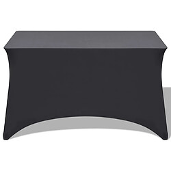 vidaXL Housse extensible de table 2 pièces 183 x 76 x 74 cm Anthracite