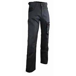 Pantalon Ciment 300gr Sans poche genoux LMA Gris nuit / Noir - T.44 - 1266 T44