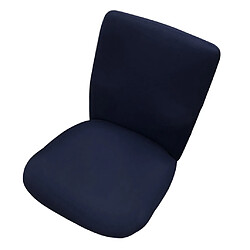 Chaise de bureau d'ordinateur rotative couvrant la chaise de salle à manger anti-poussière bleu tibétain