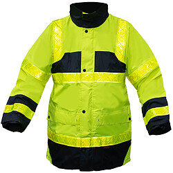 T2S Parka securite Haute visibilite Veste jaune XXL impermeable et anti froid