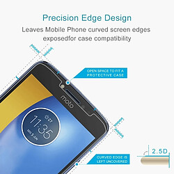 Wewoo Verre trempé pour Motorola Moto E4 Plus 0.3mm 9 H Dureté de Surface 2.5 D Antidéflagrant En Non-Plein écran Film 2 PCS