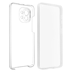 Avizar Coque Xiaomi Mi 11 Protection Arrière Rigide et Avant Souple transparent