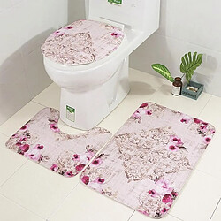 Acheter Wewoo Couverture de siège de toilette antidérapante 3 en 1 Tapis de de bain de SY35