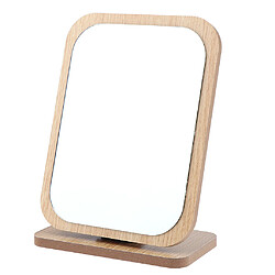 Acheter Style de miroir cosmétique de miroir de chambre à coucher de cadre en bois de cadre de maquillage de maquillage de partie supérieure du comptoir pliable