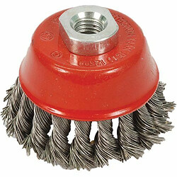 Silverline 868901 Brosse à fils métalliques torsadés 75 mm