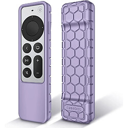 SANAG Coque Pour Telecommande Apple Tv 4K / Hd Siri Remote 2022 2021(3Ème Et 2Ème Generation) \U2013 Etui En Silicone Legère Antiderapante Resistante Aux Chocs, Lilas