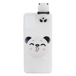 Coque en TPU Décor de poupée 3D souple panda pour votre Samsung Galaxy A41