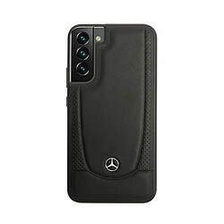 Mercedes Cuir Urban Line - Coque pour Samsung Galaxy S22+ (Noir)