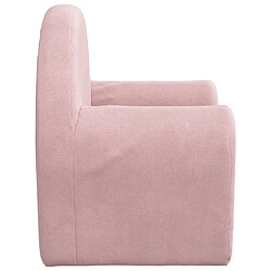 Maison Chic Canapé-lit convertible, Clic-Clac pour enfants rose peluche douce -GKD44922 pas cher