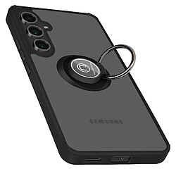 Avizar Coque pour Samsung Galaxy S24 FE Bague Métallique Support Vidéo Noir