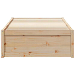 Acheter Vidaxl Cadre de lit 90x200 cm bois de pin massif