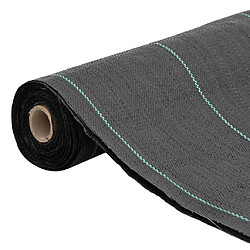 vidaXL Membrane anti-mauvaises herbes noir 1,5x200 m PP