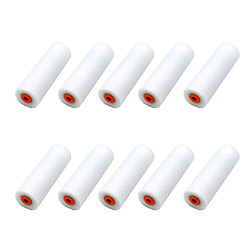 10pcs/Set Petit Rouleaux de Peinture en Mousse pour Finition Précise 10.5x3.5x0.7cm