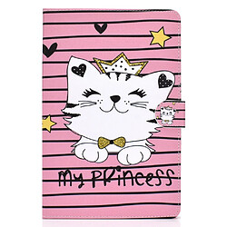 Etui en PU modèle chat princesse pour votre Samsung Galaxy Tab A 10.1 (2019)