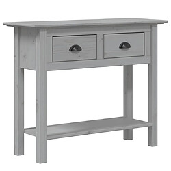 Maison Chic Table console | Meuble d'entrée | Table d'appoint BODO gris 90x34,5x73 cm bois de pin massif -GKD49118