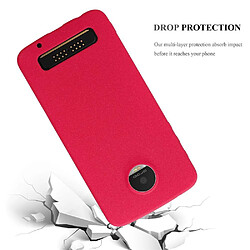 Avis Cadorabo Coque Motorola MOTO Z PLAY Etui en Rouge