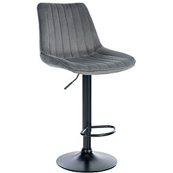 Non Tabouret de bar Toni velours noir