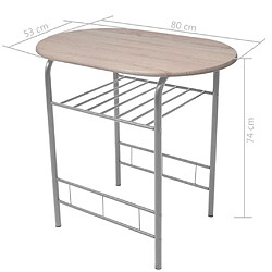 vidaXL Ensemble de meuble pour salle à manger MDF pas cher