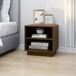 Avis Maison Chic Table de chevet, Table de Nuit, Meuble de rangement Marron miel 40x34x40 cm Bois de pin solide