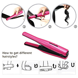 Acheter Universal Fer à cheveux bouclés portable Batterie au lithium-ion rechargeable 2200mAh Mini sans fil Coiffure Plaque en céramique Cheveux Fer plat | Coiffure Céramique | Cheveux en céramique (rose)