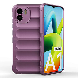 Htdmobiles Coque pour Xiaomi Xiaomi Redmi A1 / A2 - housse etui silicone gel fine + verre trempe - MAUVE