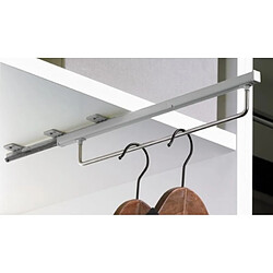 Hettich Porte-cintres coulissant Quadro - longueur 400 mm - finition argent