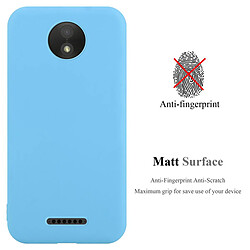 Cadorabo Coque Motorola MOTO C Etui en Bleu