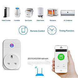 Wewoo Prise Connectée Alexa SWA1 10A Home Automation Sans Fil Smart WiFi Socket, Soutien Smartphone Télécommande et Interrupteur de synchronisation, UK Plug pas cher