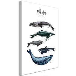 Artgeist Tableau - Whales (1 Part) Vertical 40x60 cm