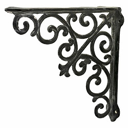 L'Héritier Du Temps Equerre Credence Etagere Potence Murale Suspension en Fonte Grise Support 5,50x26,5x26,5cm