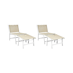 Beliani Chaise de jardin MARCEDDI Beige