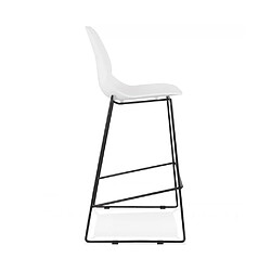 Avis Kokoon Design Tabouret de bar design ZIGGY WHITE 52x51,5x111 cm