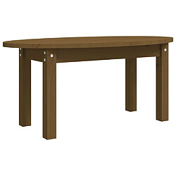 vidaXL Table basse Marron miel 80x40x35 cm Bois massif de pin