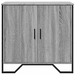 Avis vidaXL Buffet sonoma gris 78x35,5x74,5 cm Bois d'ingénierie